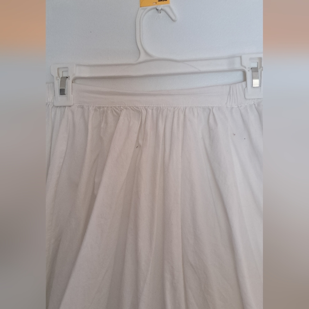 Boho Free People A-line White Skirt - Picture 2 of 7